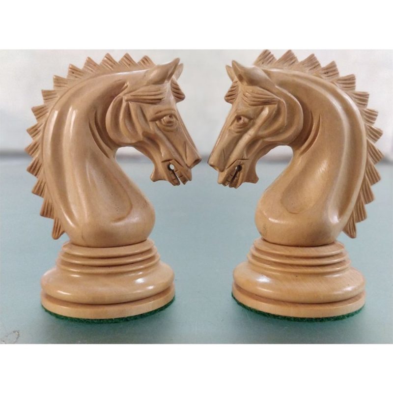 4.2" Luxury Patton Staunton Chess Pieces Only Set- Weighted Bud Rosewood and Boxwood - Image 4