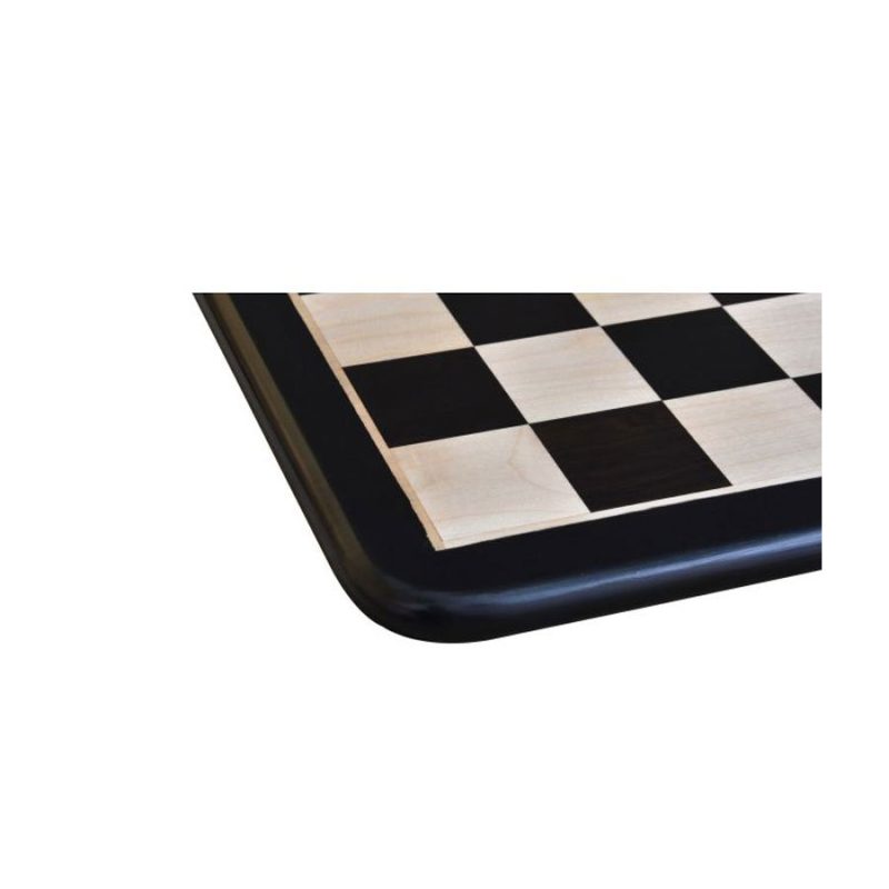 17" Solid Luxury Inlaid Ebony Wood & Maple Wood Chess Board- 45 mm Square - Image 6