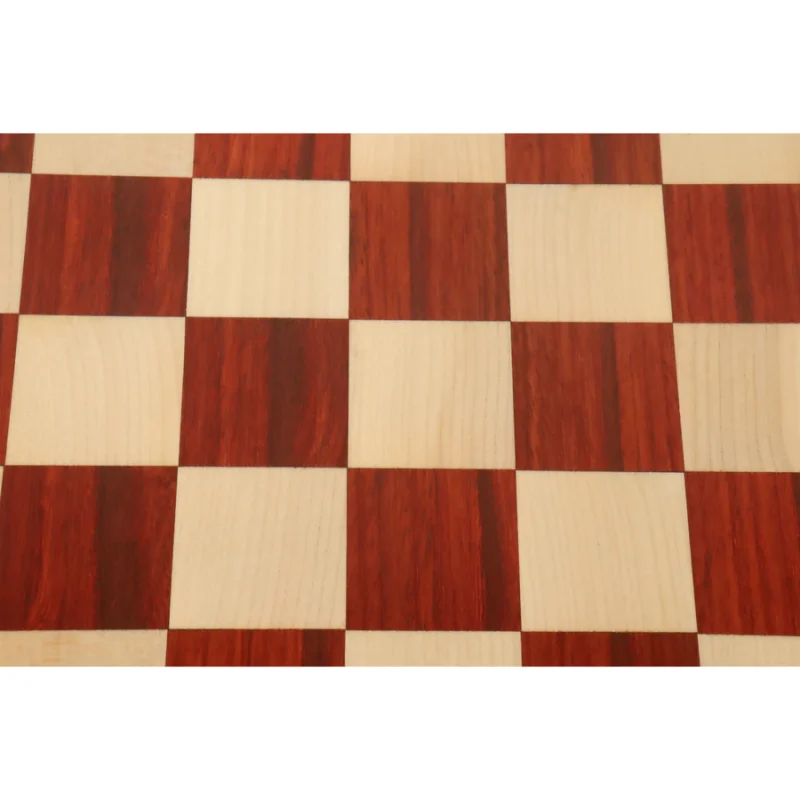 19" Solid Luxury Budrose Wood & Maple Wood Chess Board-50 mm Square - Image 6