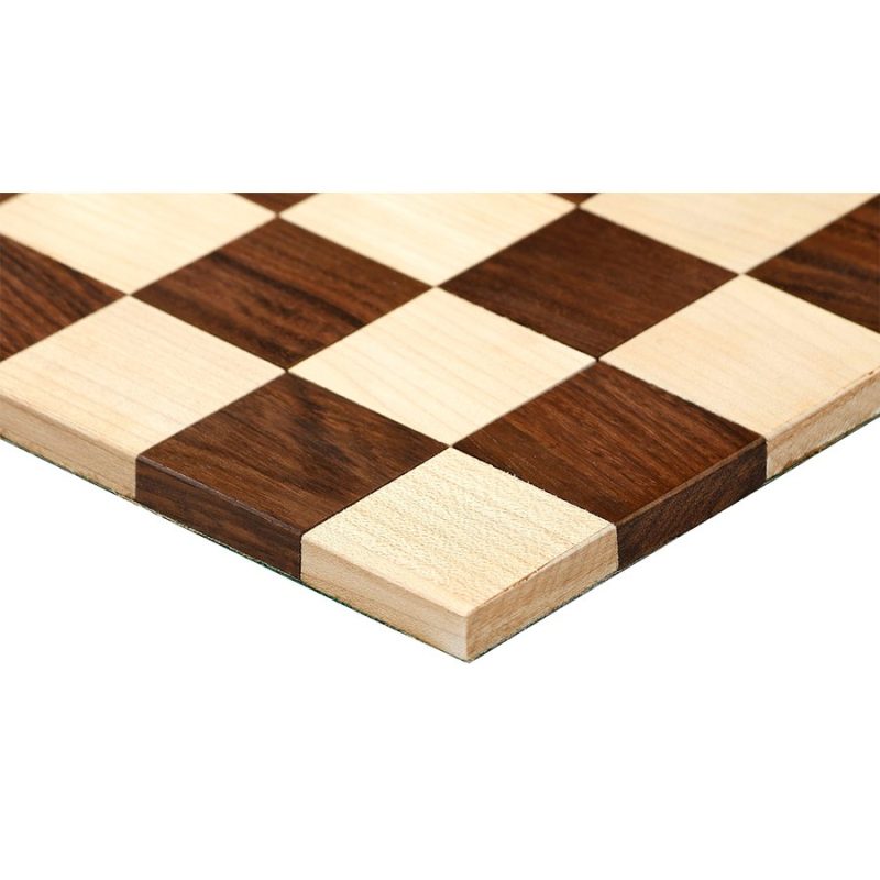 Folding/ Rolling Series Travel Chess Board In Maple & Golden Rosewood- 40 mm Square - Image 2