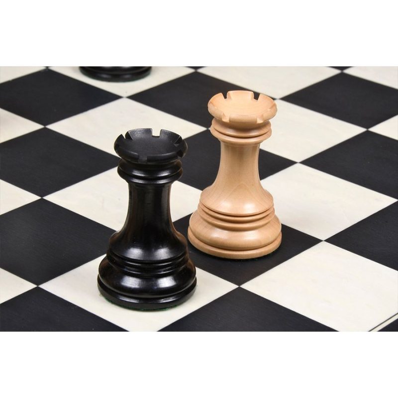 The Premium Collection- 4.4" Wellington Luxury Staunton Chess Pieces Only Set ? Triple Weighted Ebony Wood & Boxwood - Image 6