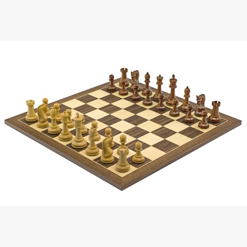 4" Leningrad Series Luxury Staunton Chess Pieces Only Set- Weighted Golden Rosewood - Image 8