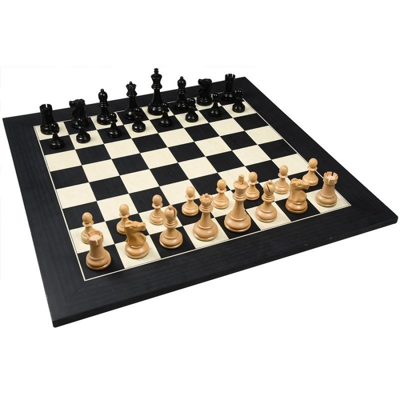 1972 Fischer Spassky Championship Series Chess Pieces Set ? Boxwood & Ebonised Boxwood - Image 9