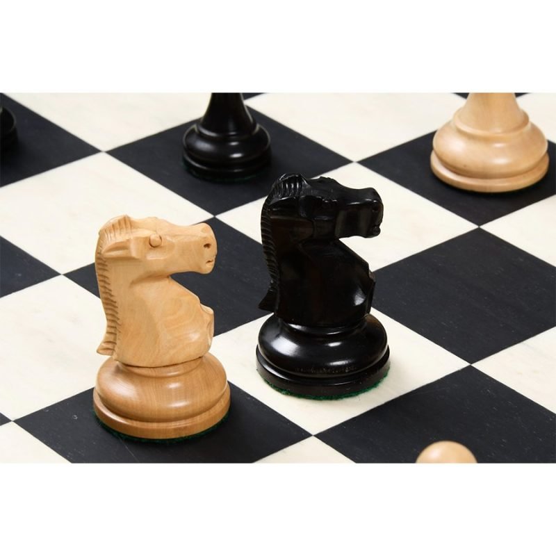 1972 Fischer Spassky Championship Series Chess Pieces Set ? Boxwood & Ebonised Boxwood - Image 2