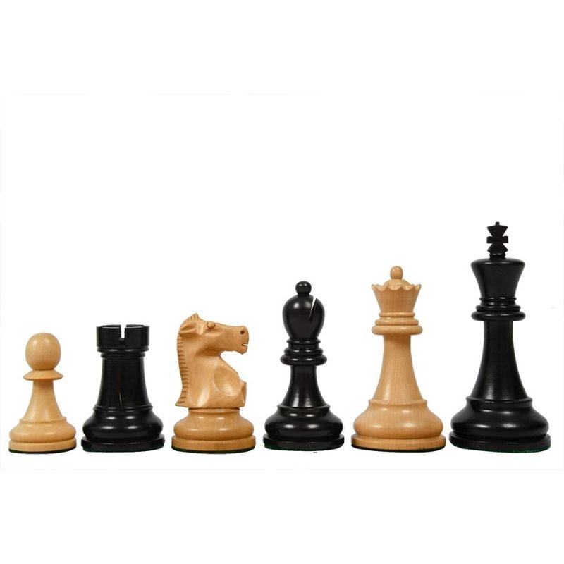 1972 Fischer Spassky Championship Series Chess Pieces Set ? Boxwood & Ebonised Boxwood