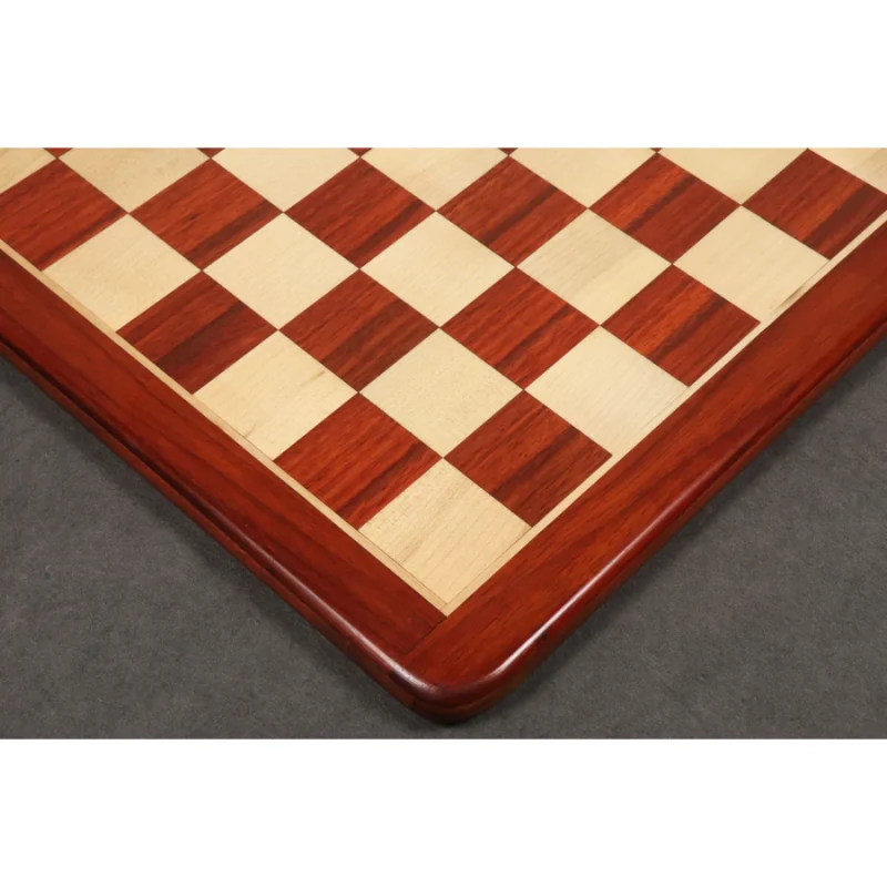 21" Solid Luxury Budrose Wood & Maple Wood Chess Board-55 mm Square - Image 7