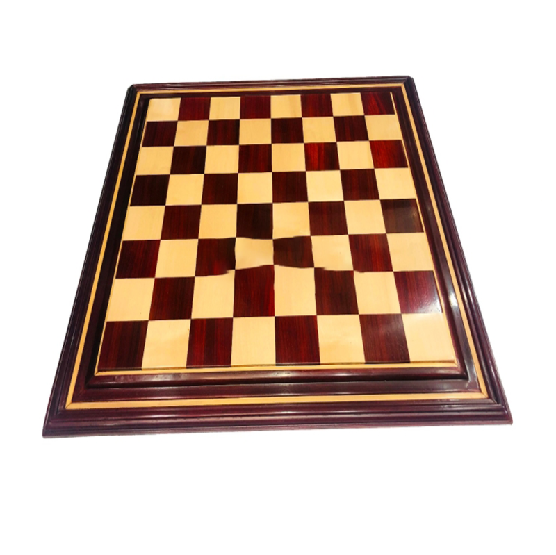 21" Padauk & Maple Wood Luxury Chess board - Raised Tiles Design- 2" Square - Image 5